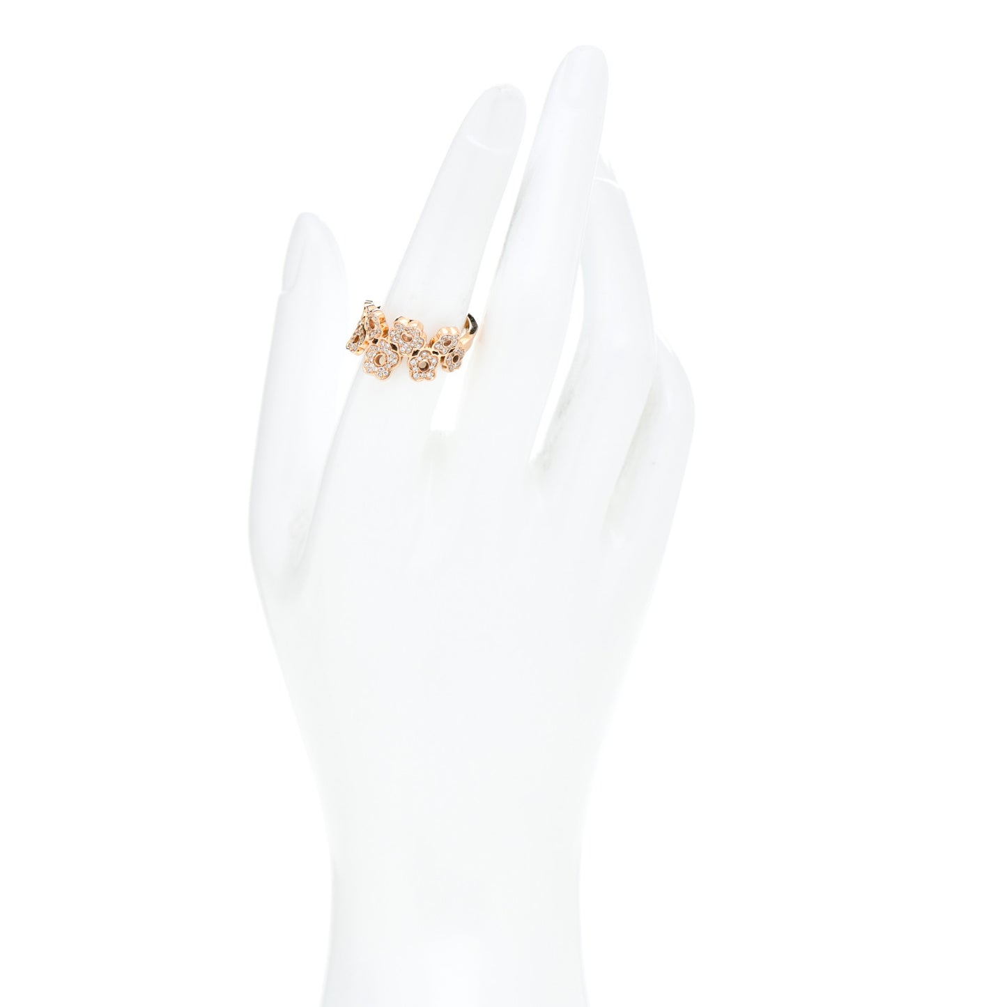 18K Rose Gold Diamond Miama Ring 55 7.25