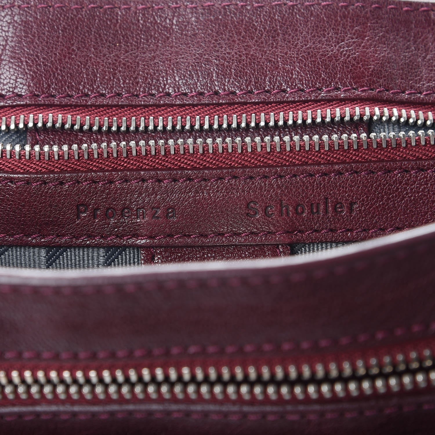 Proenza Schouler Lambskin Medium PS1 Satchel Oxblood 6 of 9