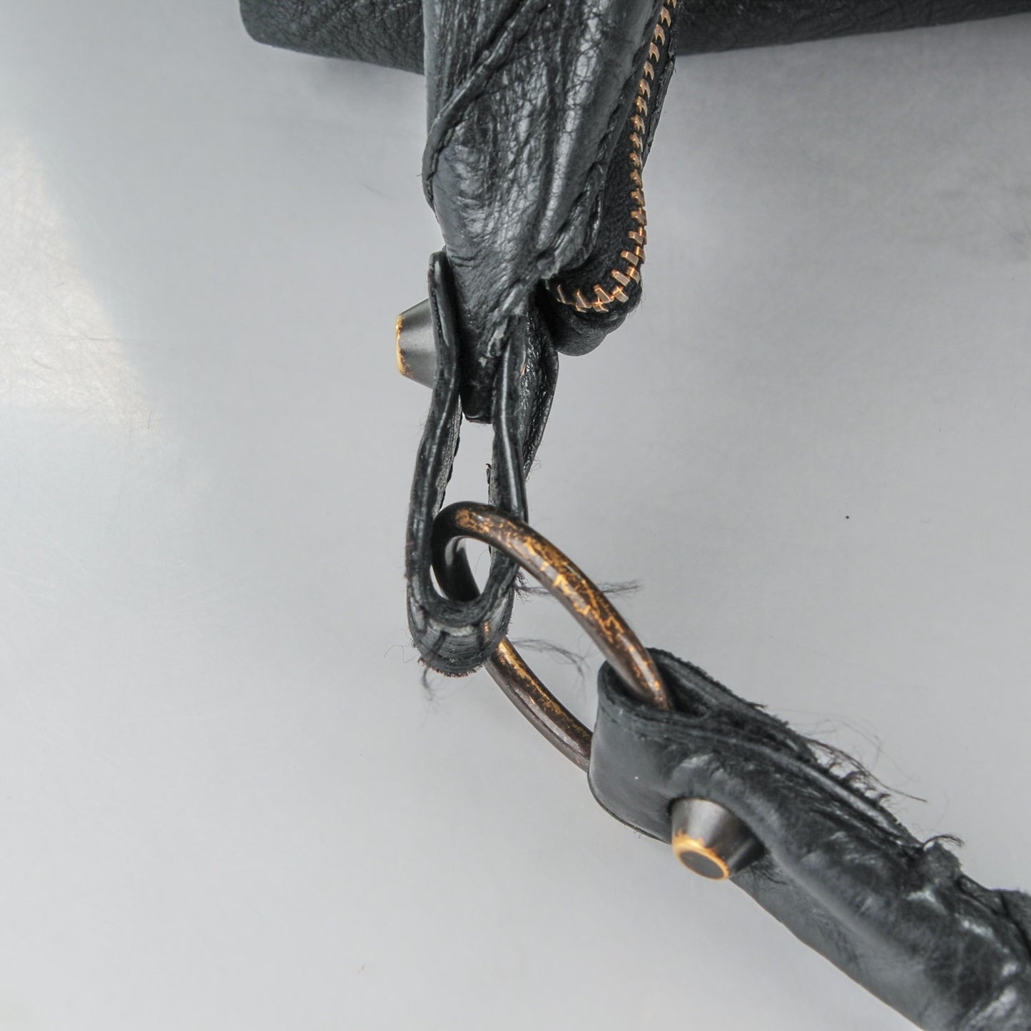 Agneau Classic Hardware Day Hobo Black