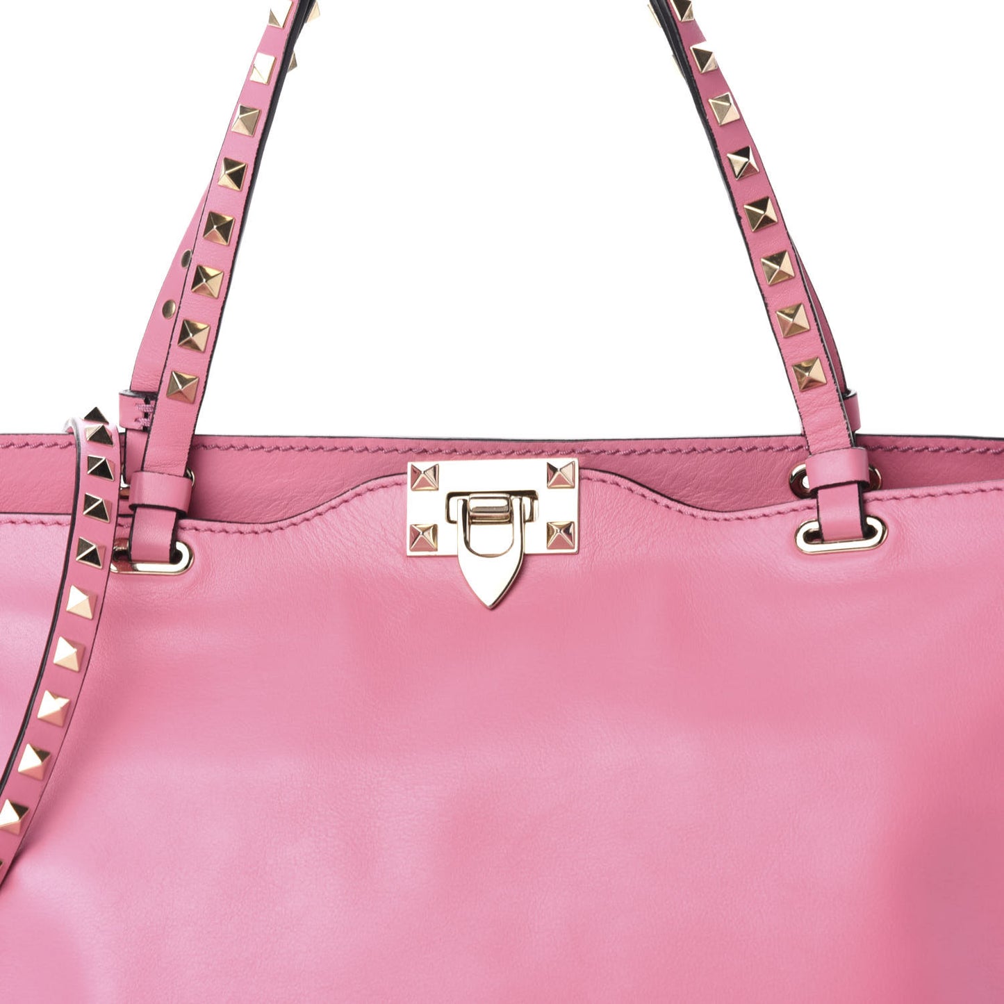 Vitello Medium Rockstud Tote Ninphea
