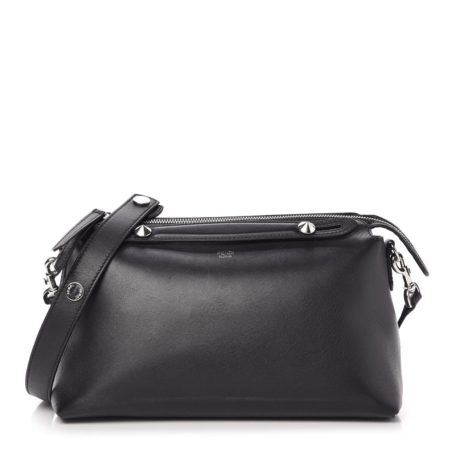 Fendi Vitello Dolce Medium By The Way Boston Bag Black 1 of 11