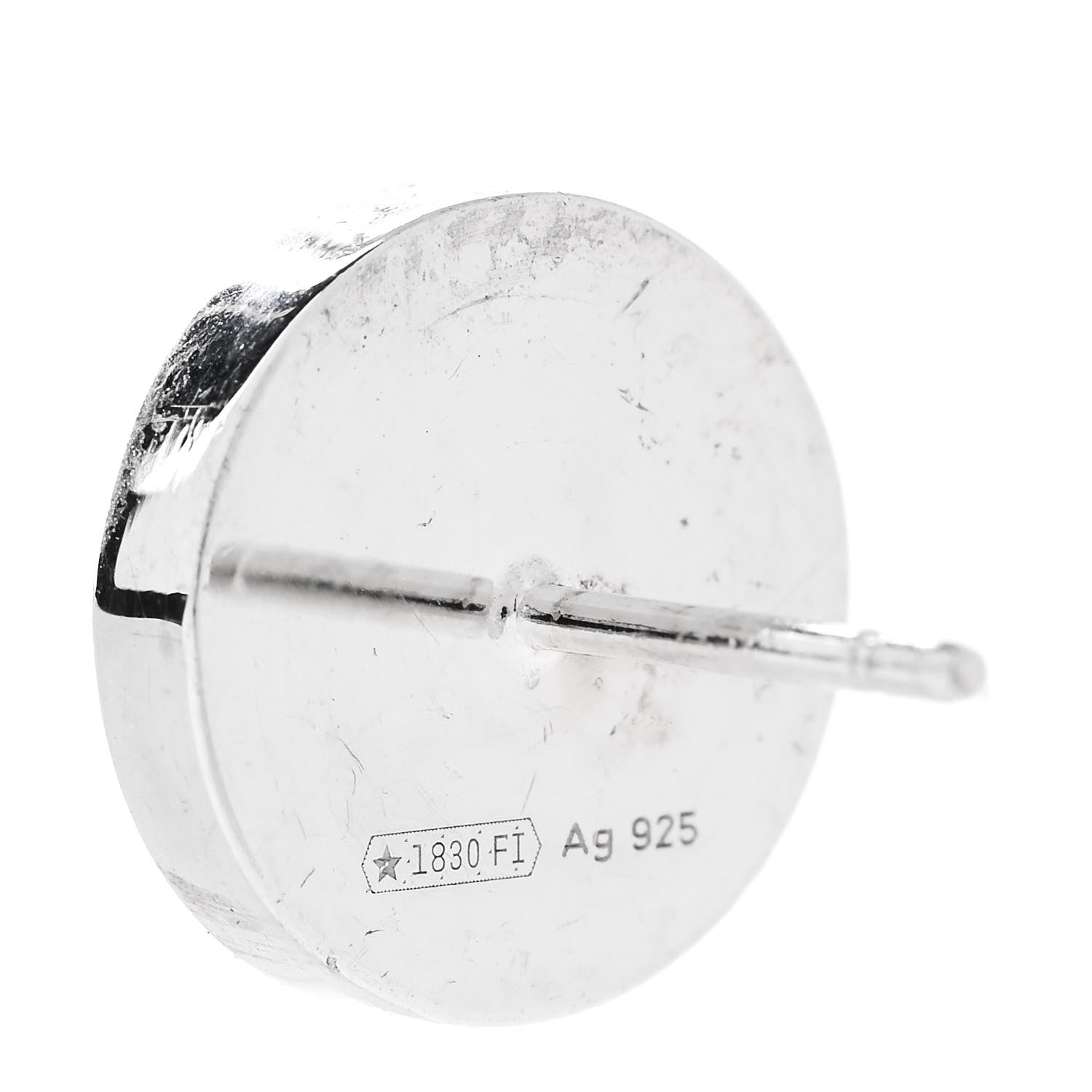 Gucci Sterling Silver Round Stud Earrings 4 of 4