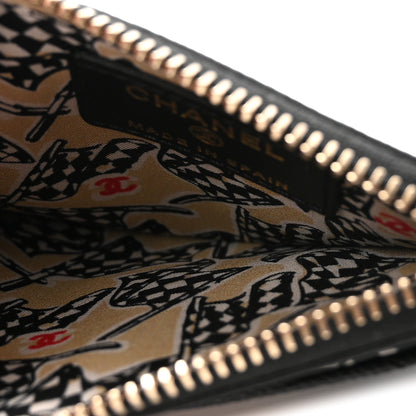 Chanel Caviar Quilted Textured CC Zip Card Holder Black 5 of 7