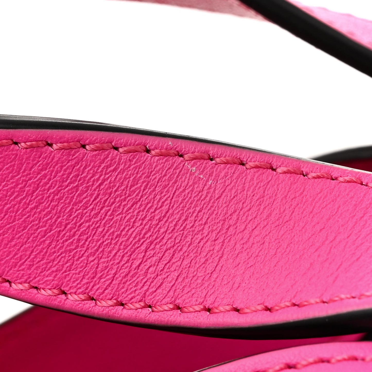 Calfskin Small Hammock Shoulder Bag Shocking Pink White