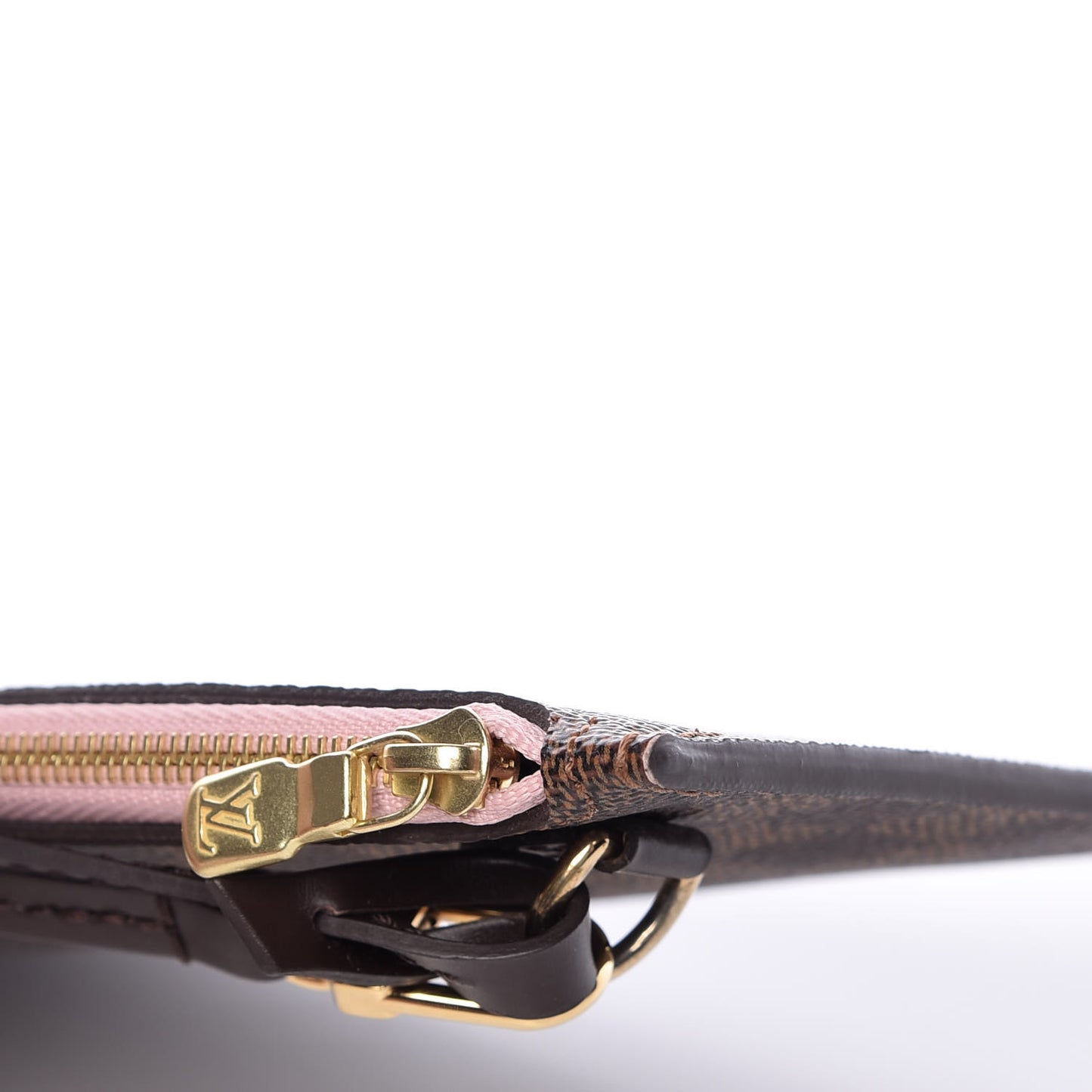 Damier Ebene Neverfull MM GM Pochette Rose Ballerine