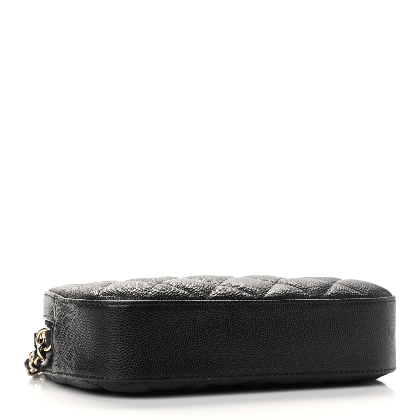 Caviar Quilted Vanity With Chain Black
