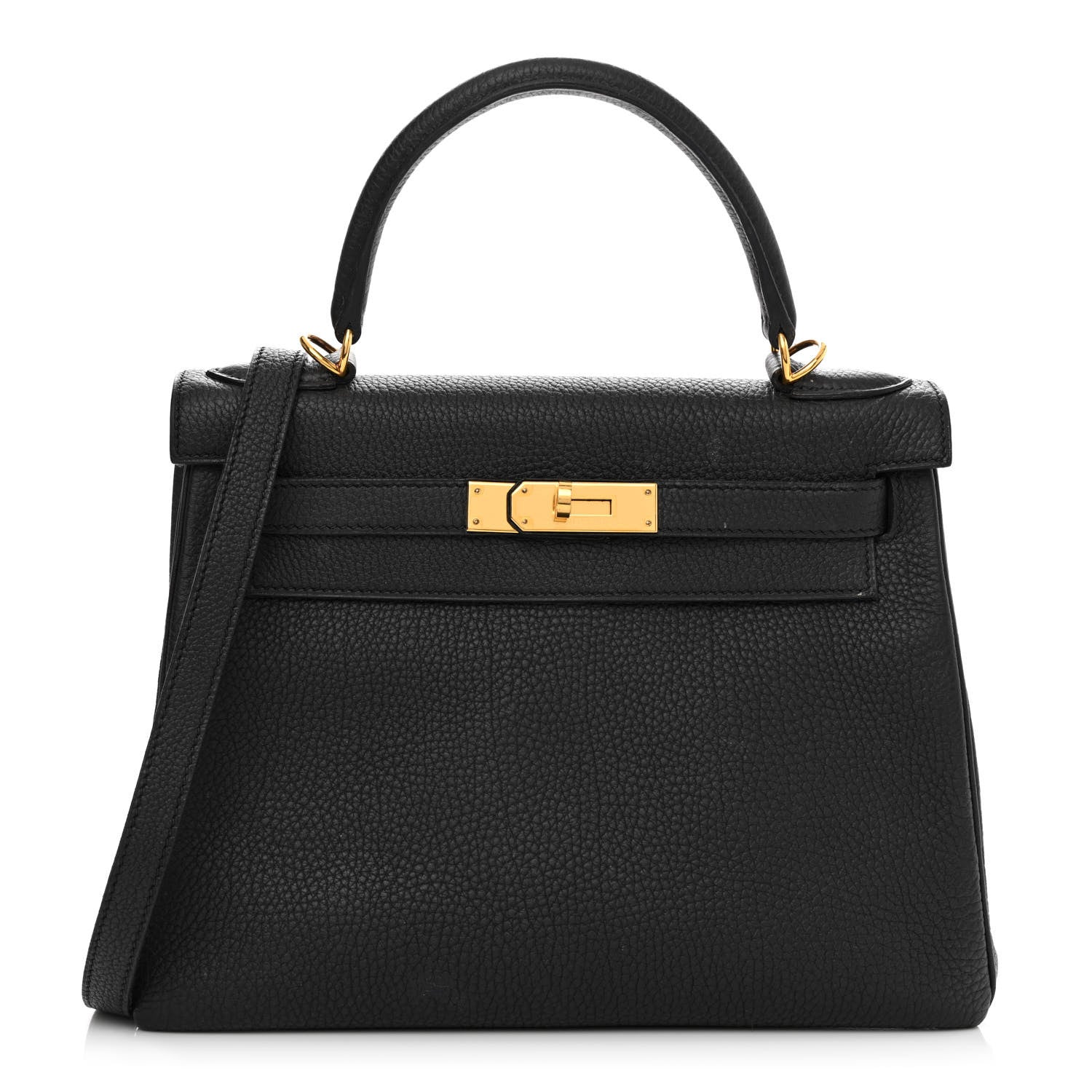 Hermes Togo Kelly Retourne 28 Black 1 of 18