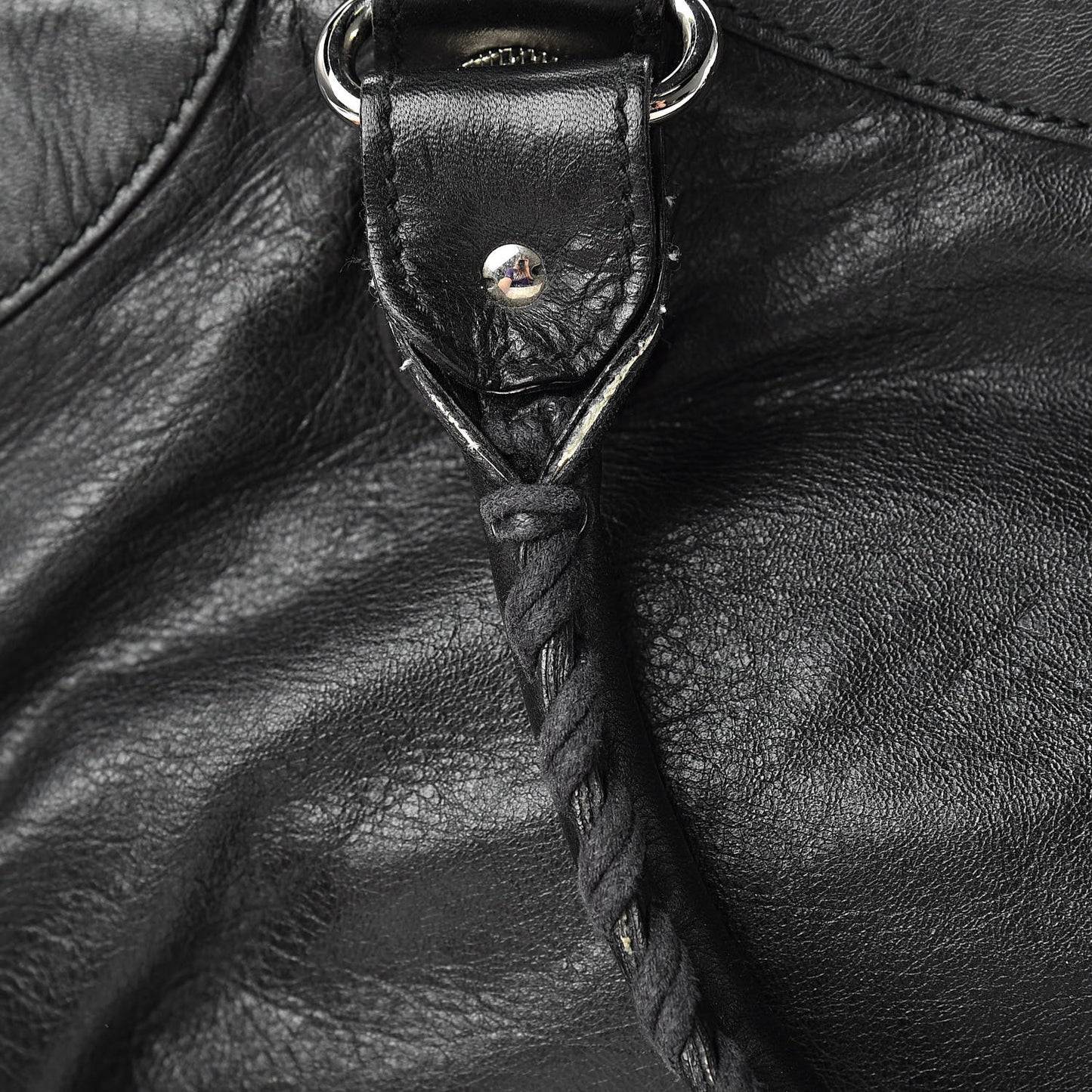 Agneau Giant 21 Silver Hardware Part Time Black