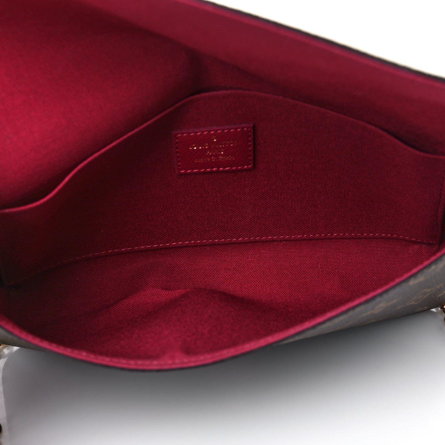 Louis Vuitton Monogram Pochette Felicie Chain Wallet Fuchsia 5 of 13