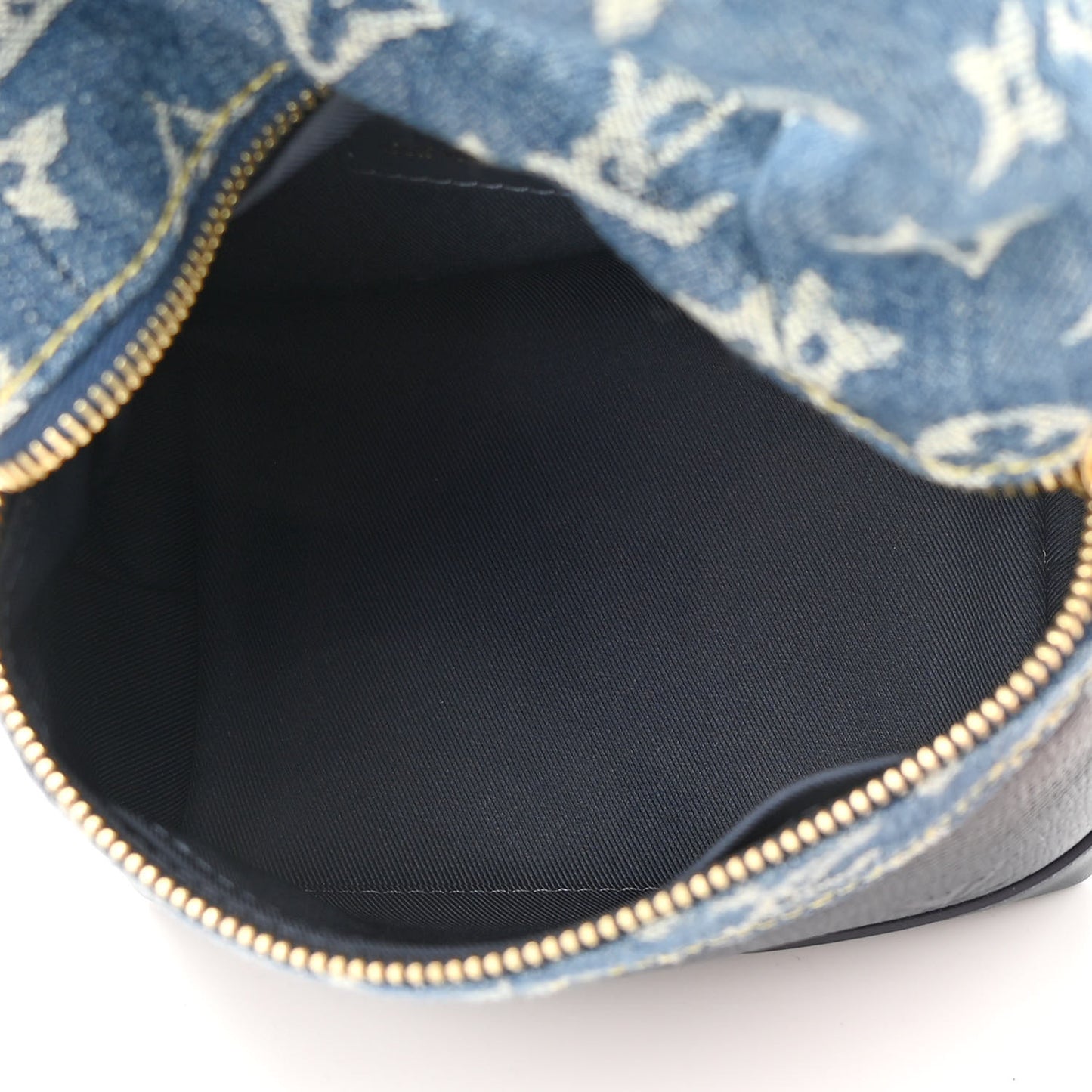 X NIGO Taurillon Monogram Denim Japanese Cruiser Blue