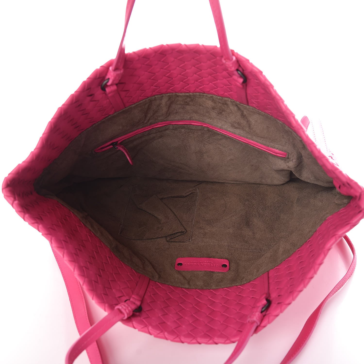 Bottega Veneta Nappa Intrecciato Fold Over Tote Rosa Shock 7 of 9