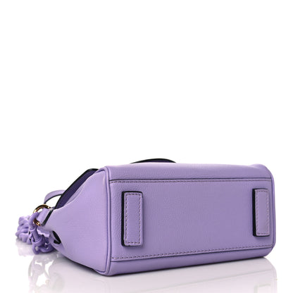 Versace Calfskin Medusa Small Top Handle Handbag Lilac 4 of 11