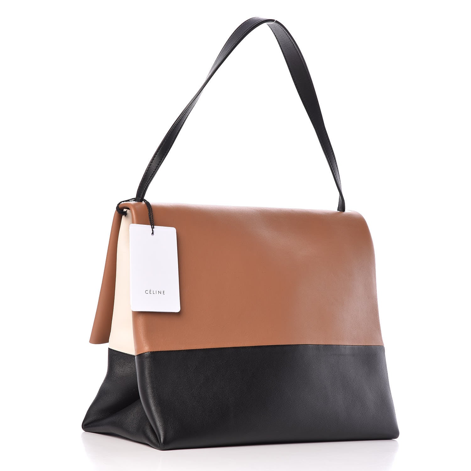 Celine Calfskin All Soft Shoulder Bag Tan 3 of 8