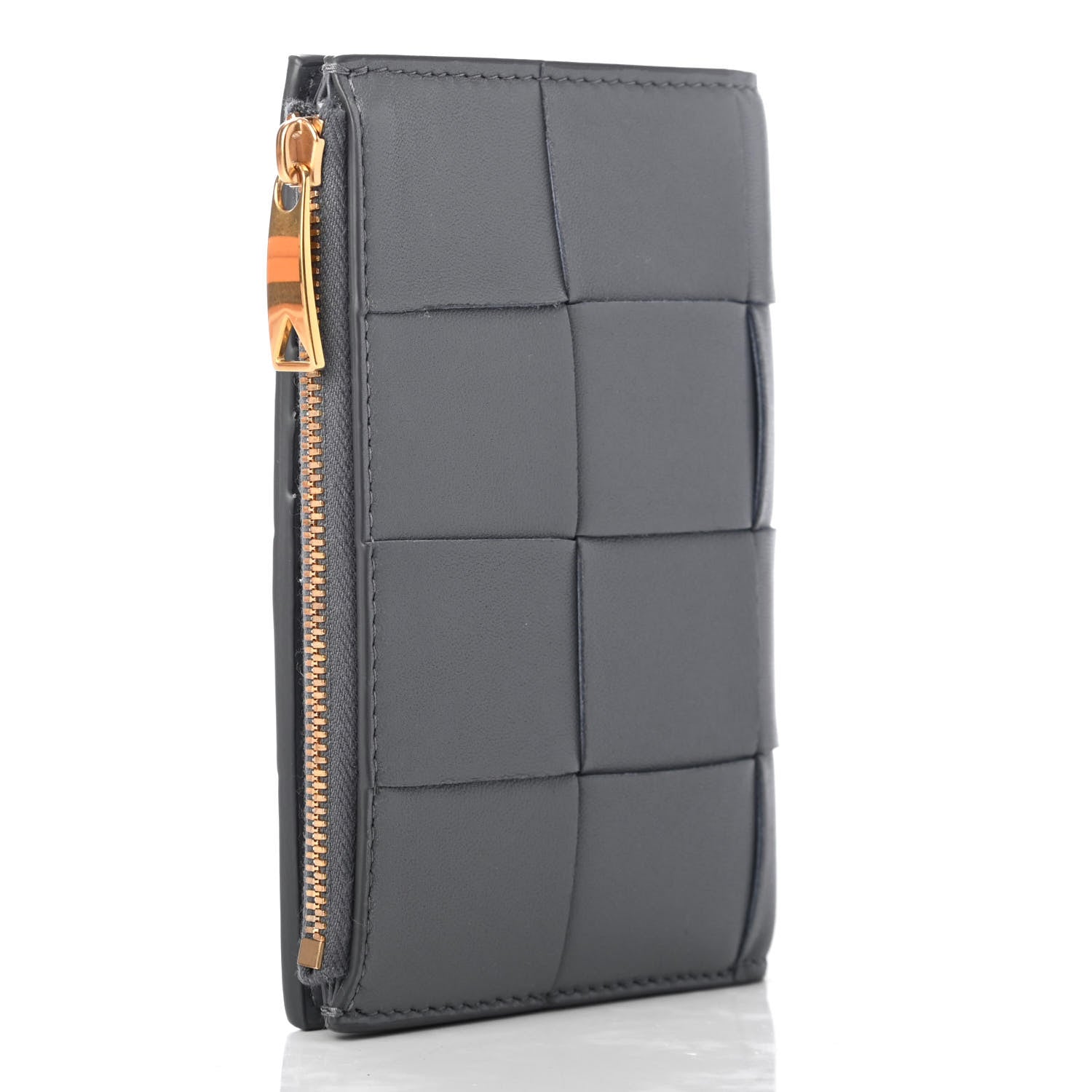 Bottega Veneta Lambskin Intrecciato Wallet Thunder 3 of 7