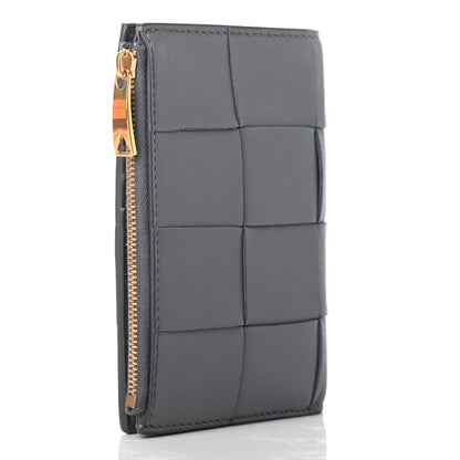 Bottega Veneta Lambskin Intrecciato Wallet Thunder 3 of 7