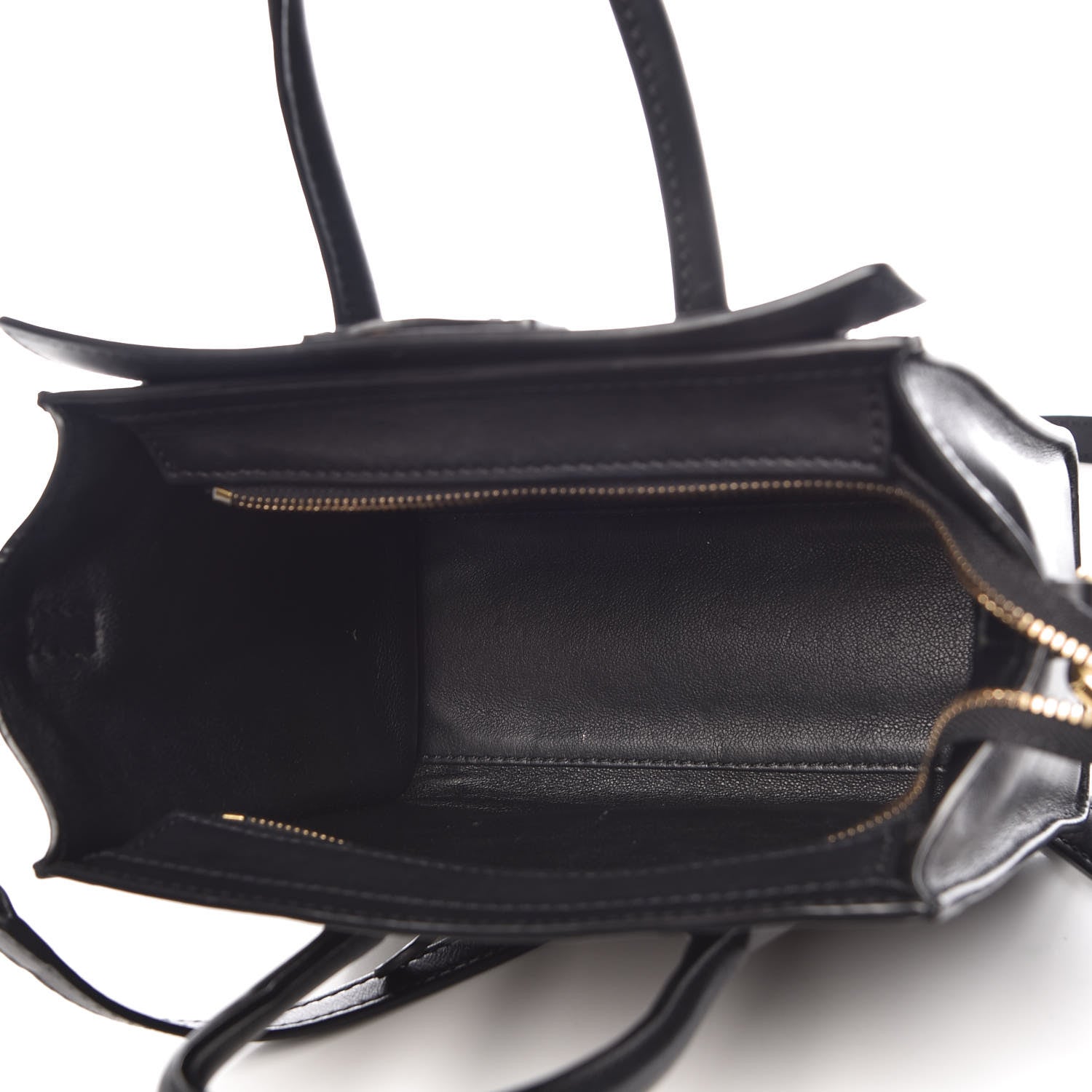 Celine Smooth Calfskin Nano Luggage Black 6 of 13