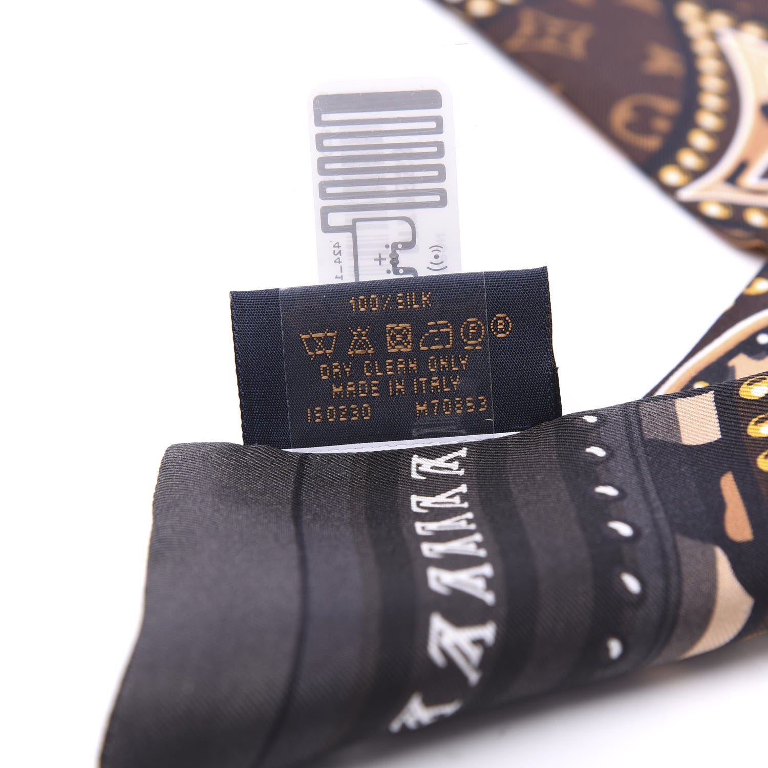 Louis Vuitton Silk Monogram LV World Bandeau Brown 3 of 4
