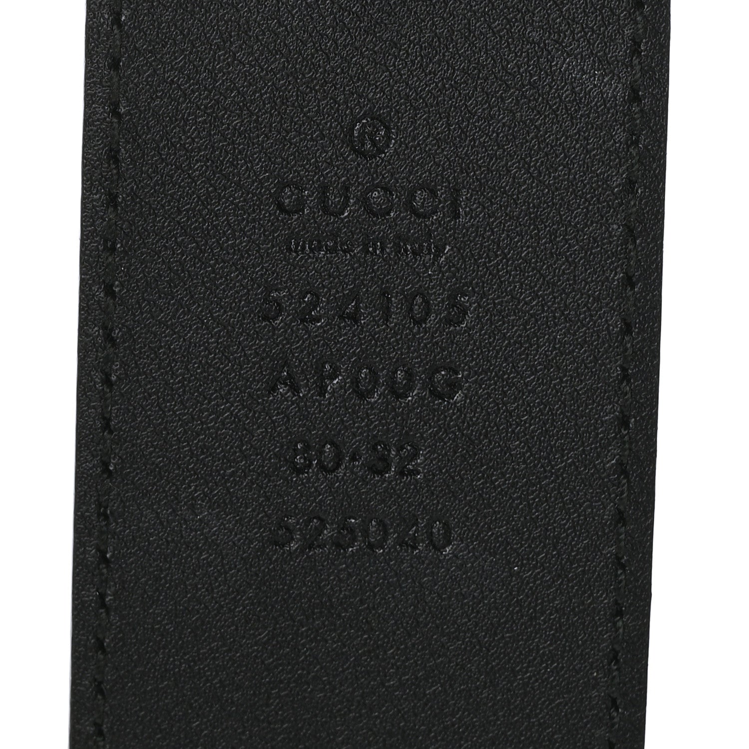 Gucci Moon Calfskin Torchon Double G 40mm Belt 80 32 Black 3 of 6