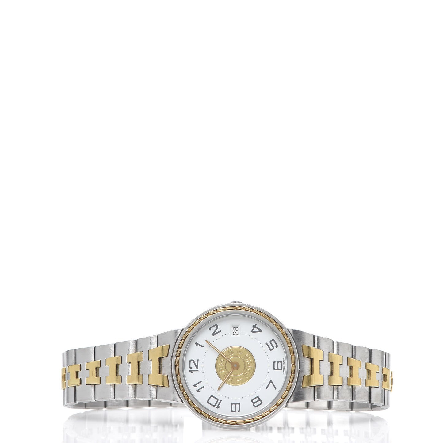 Stainless Steel 32mm Sellier Quartz Watch Gold