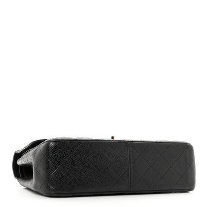 Chanel Caviar Quilted Jumbo Double Flap Black 4 of 16