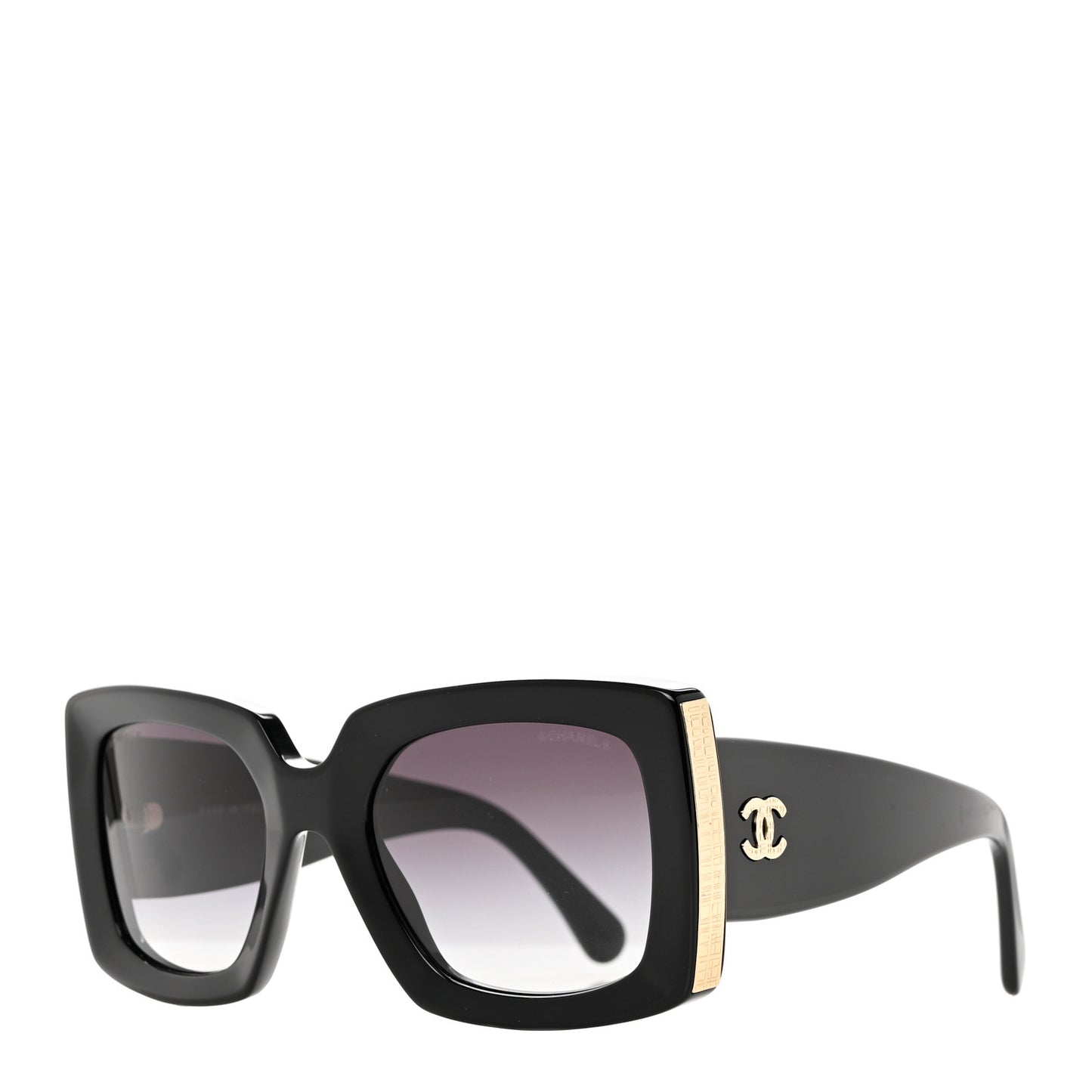 Acetate Rectangle Sunglasses 5435 Black