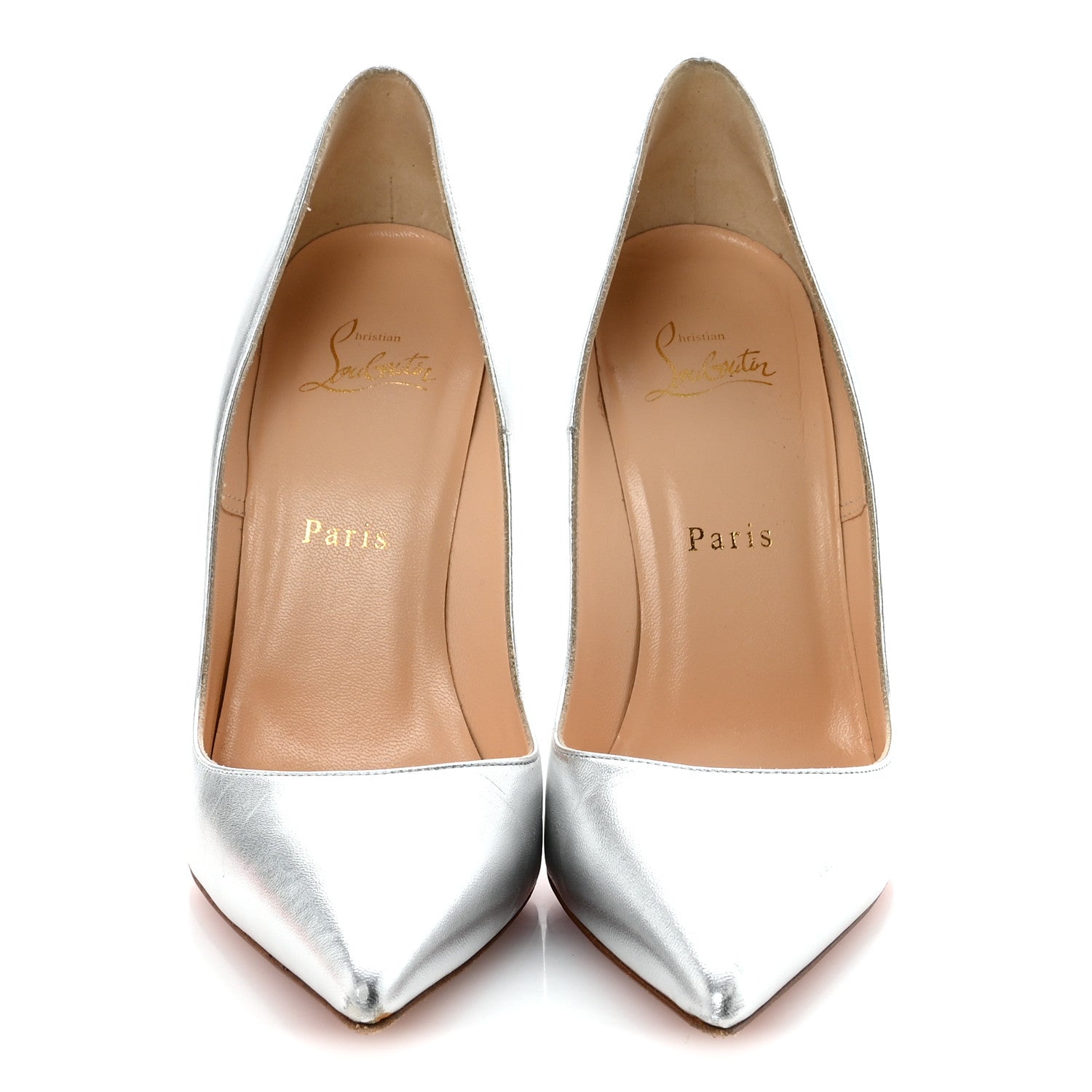 Christian Louboutin Kid So Kate 120 Pumps 39.5 Silver 3 of 9