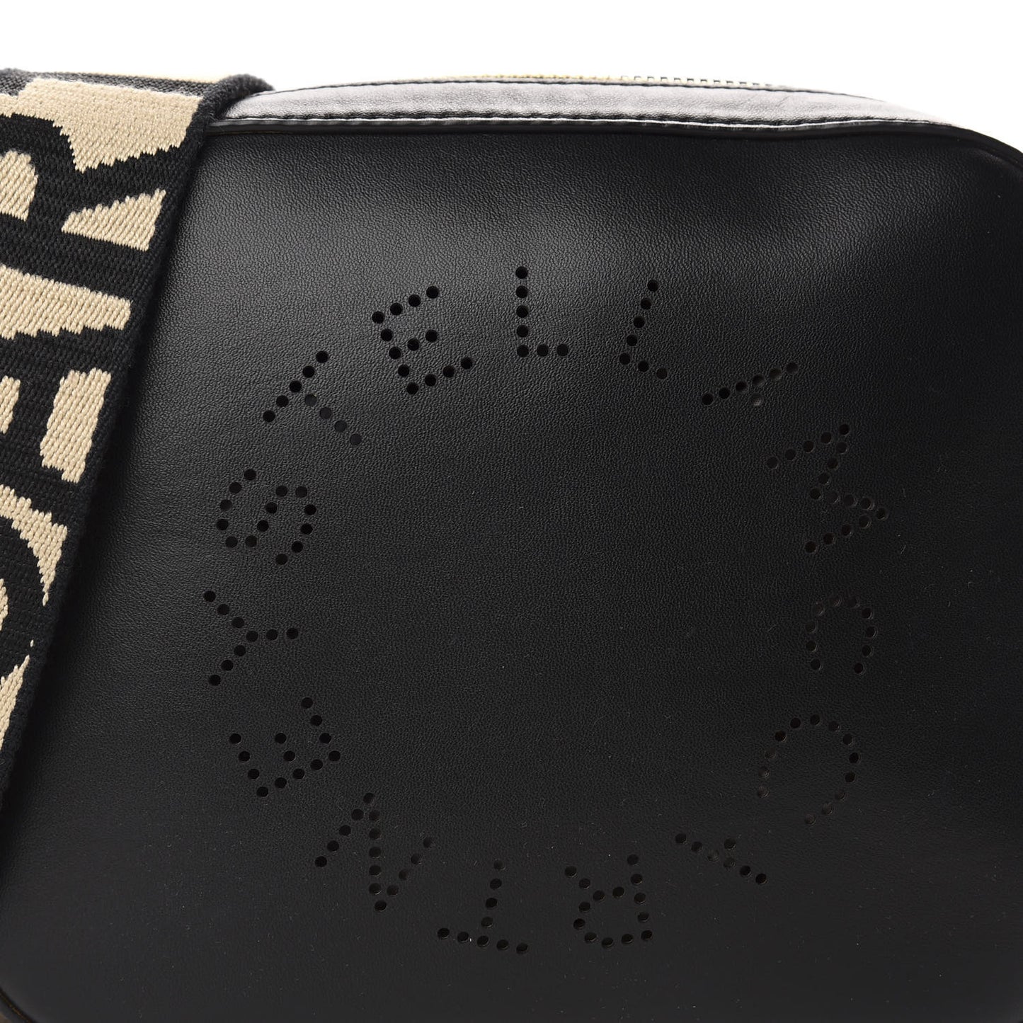 Eco Alter Nappa Perforated Logo Mini Bag Black