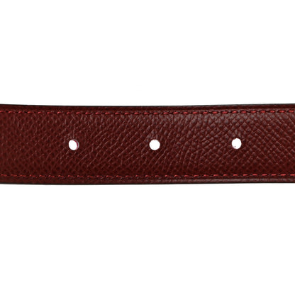Hermes Epsom Swift Lizard 24mm Mini Constance H Belt 85 34 Orange Poppy Rose Mexico Rouge H 6 of 9