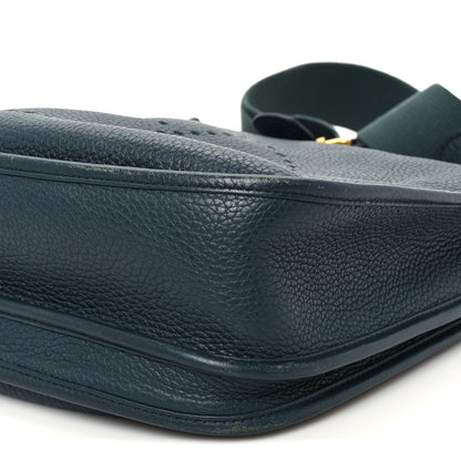 Hermes Taurillon Clemence Evelyne III PM Vert Cypress 9 of 9