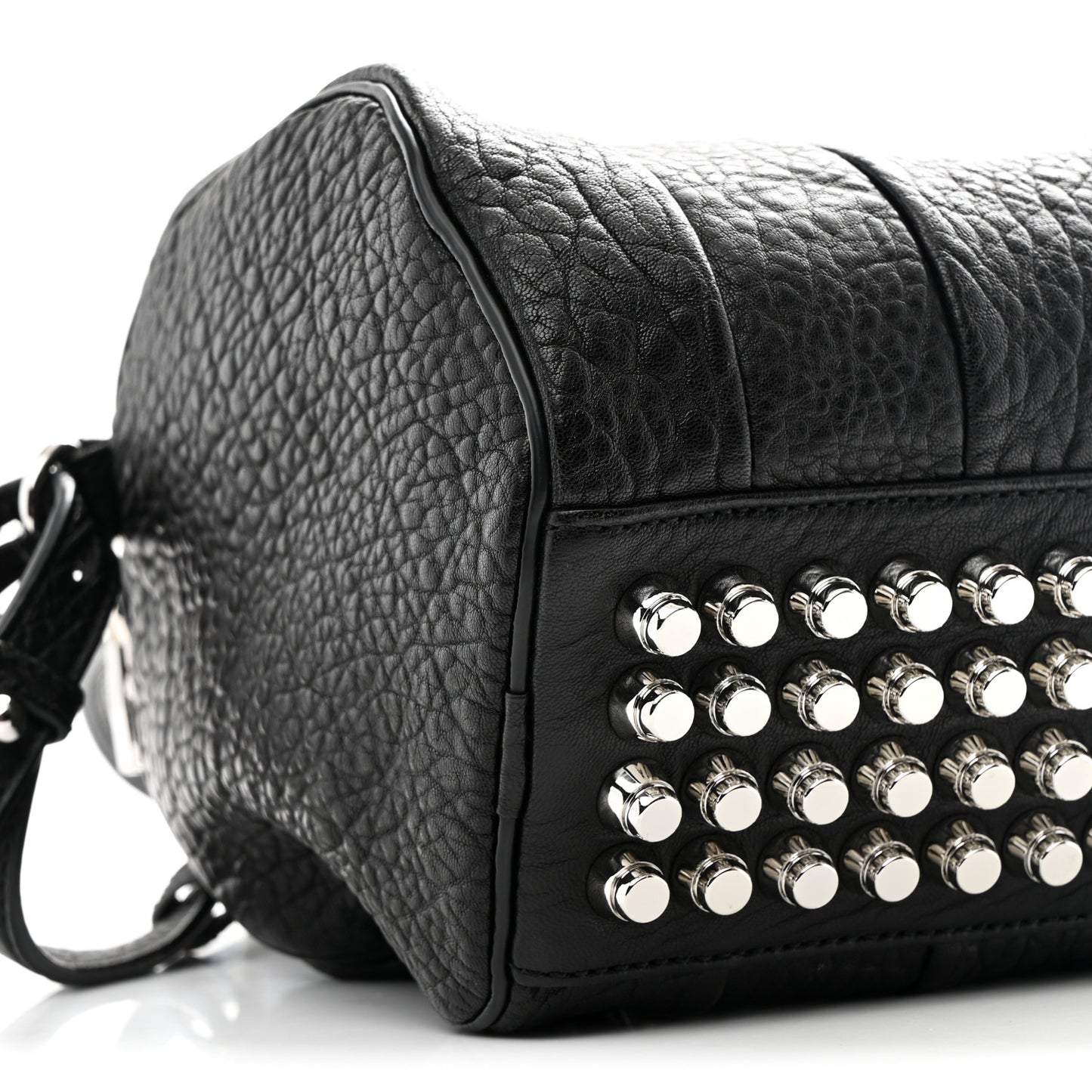 Pebbled Lambskin Rockie Black Rhodium Hardware