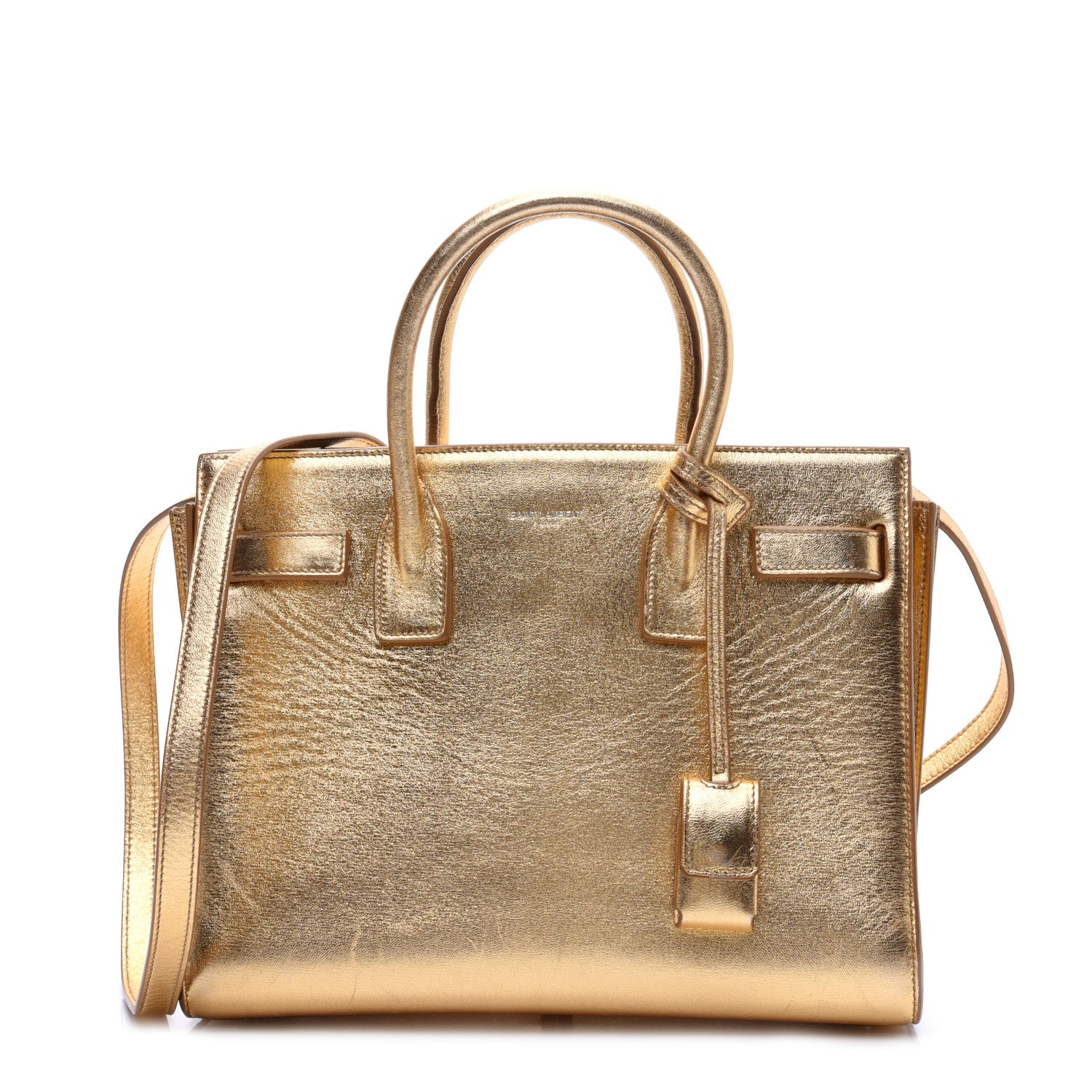 Saint Laurent Metallic Calfskin Baby Sac De Jour Ciad 1 of 18