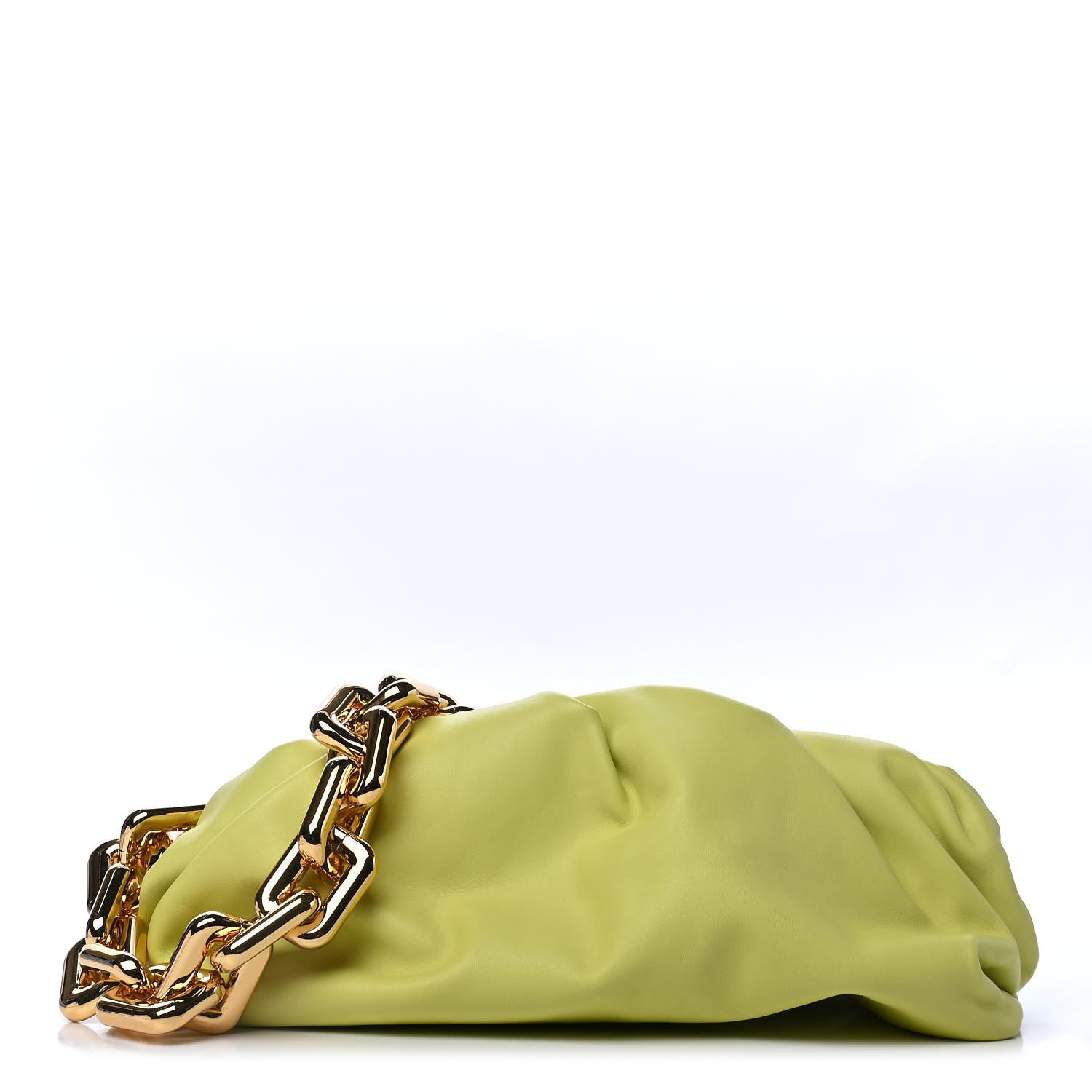Bottega Veneta Calfskin The Pouch Chain Seagrass 1 of 4