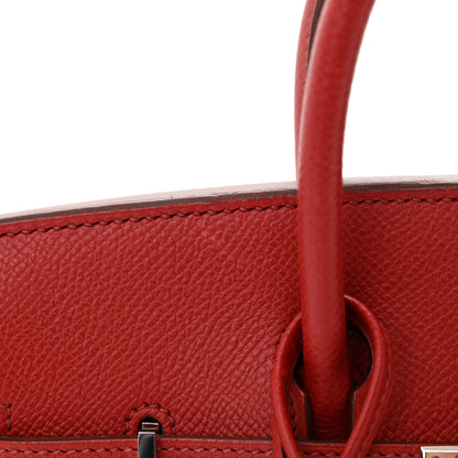 Hermes Epsom Birkin 25 Rouge Garance 13 of 17
