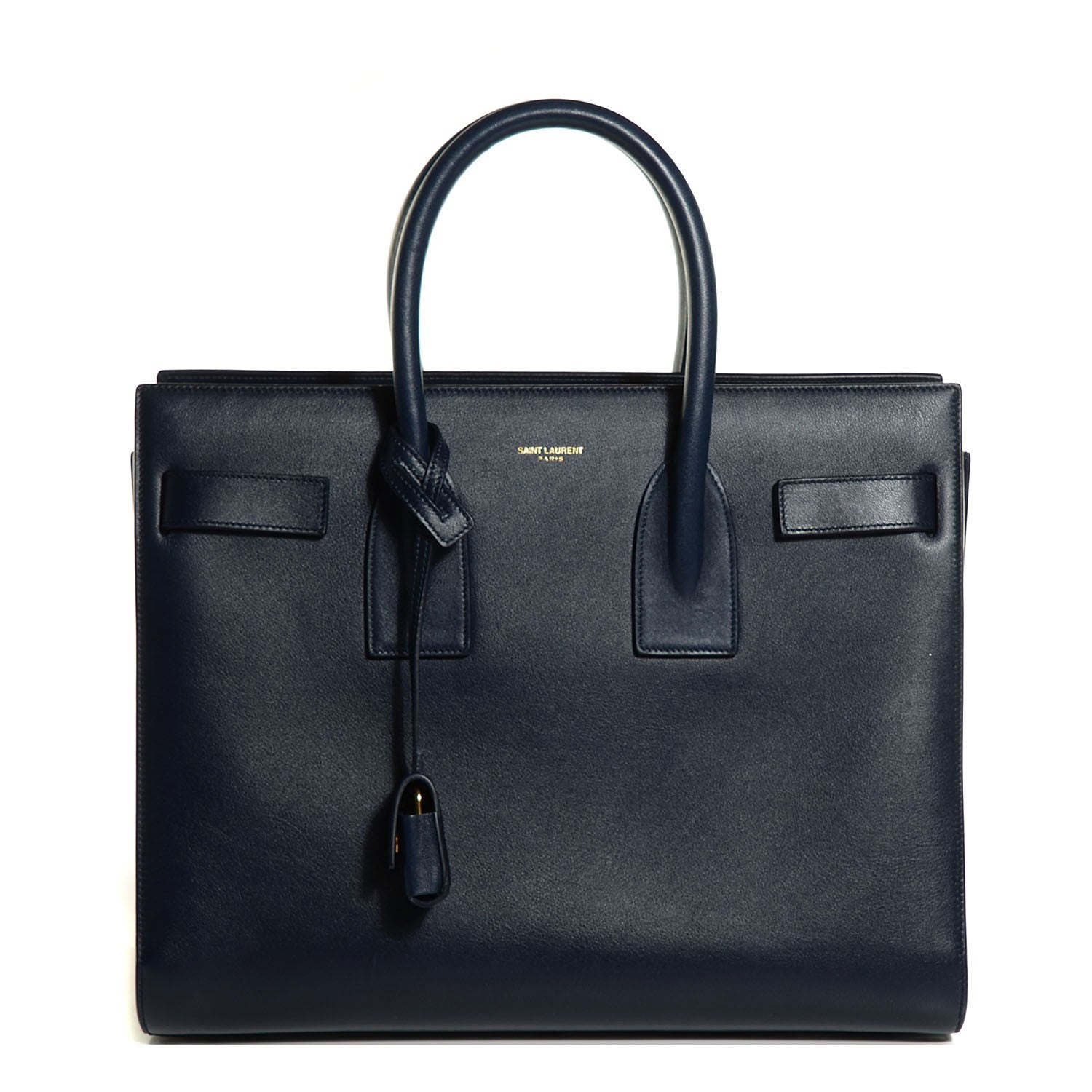 Saint Laurent Calfskin Small Sac De Jour Navy 1 of 9