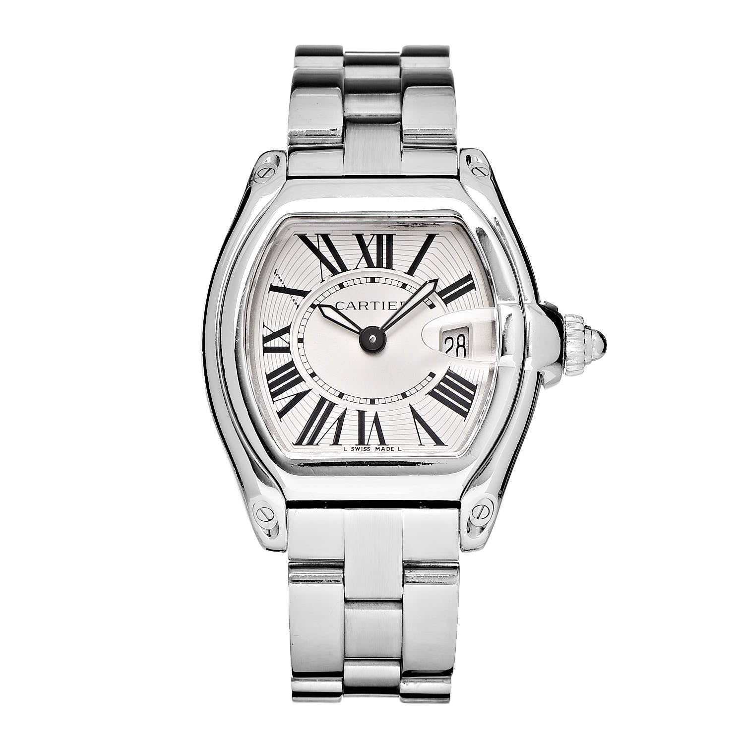Cartier Stainless Steel 31mm Roadster Quartz Watch 1 of 9