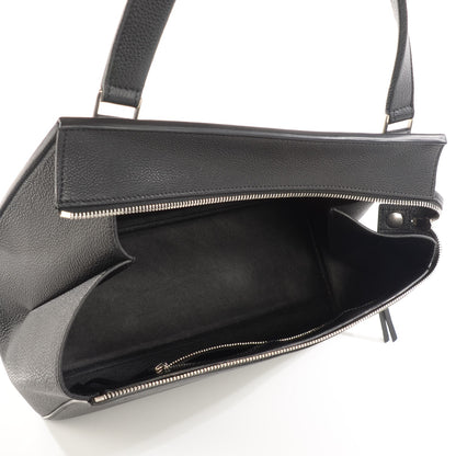 Celine Drummed Calfskin Small Edge Shoulder Bag Black 6 of 7