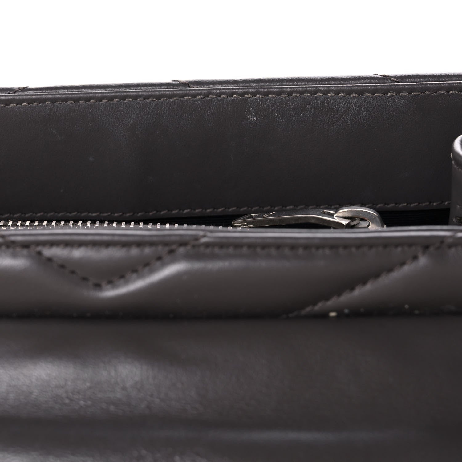Saint Laurent Calfskin Y Quilted Monogram Small Loulou Chain Satchel Earth 15 of 20
