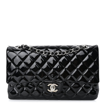 Chanel Patent Quilted Medium Double Flap Black 1 of 14