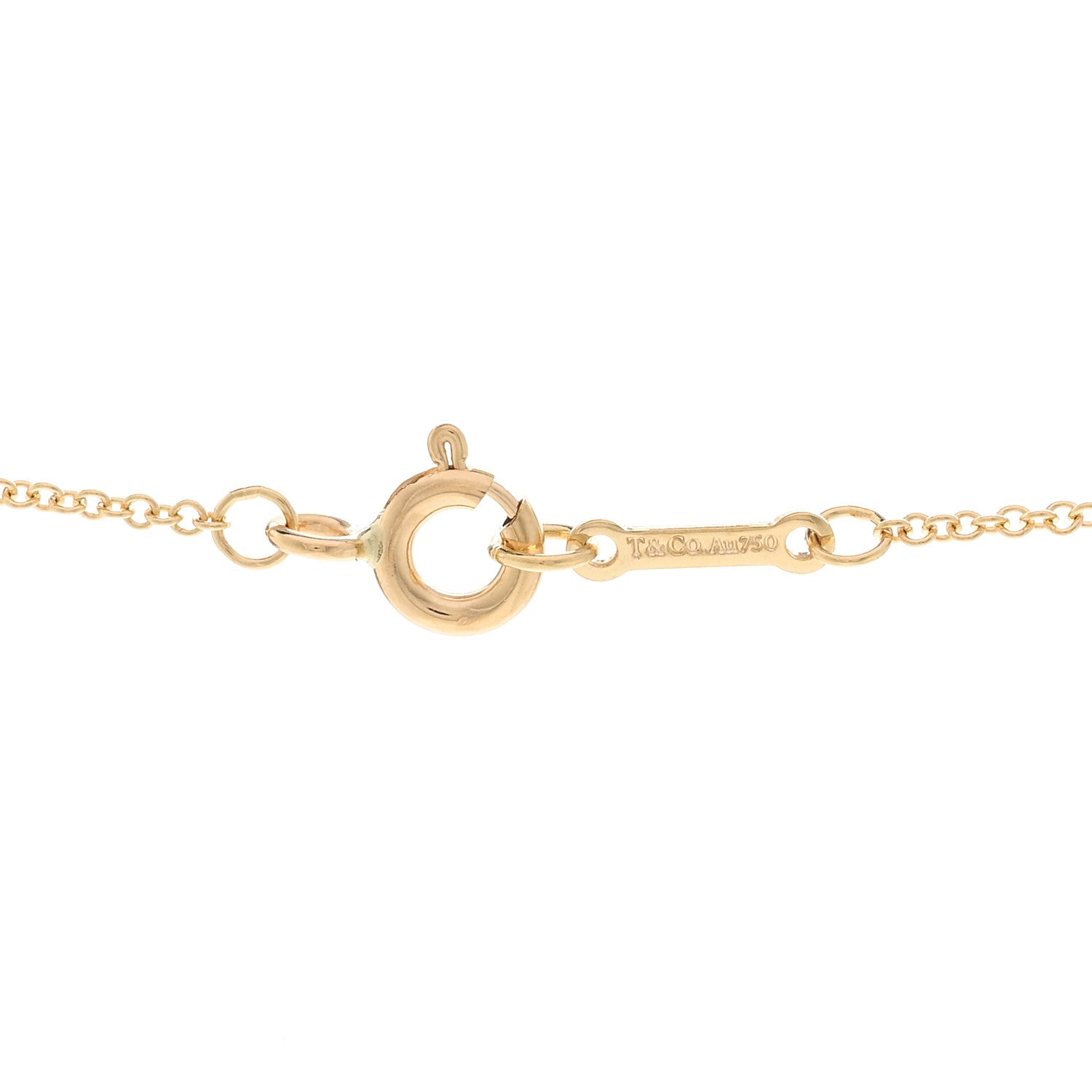 Tiffany 18K Yellow Gold Small Paloma Picasso Loving Heart Pendant Necklace 4 of 6
