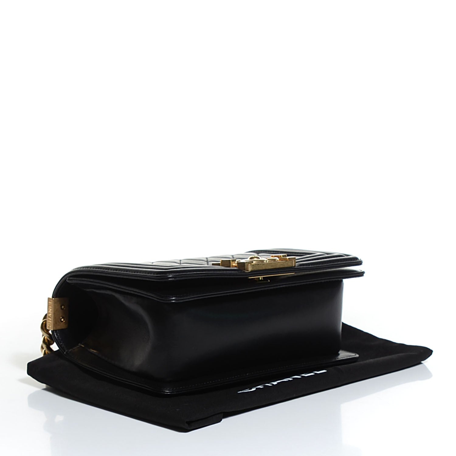 Chanel Lambskin Quilted Small Boy Flap Black 4 of 7