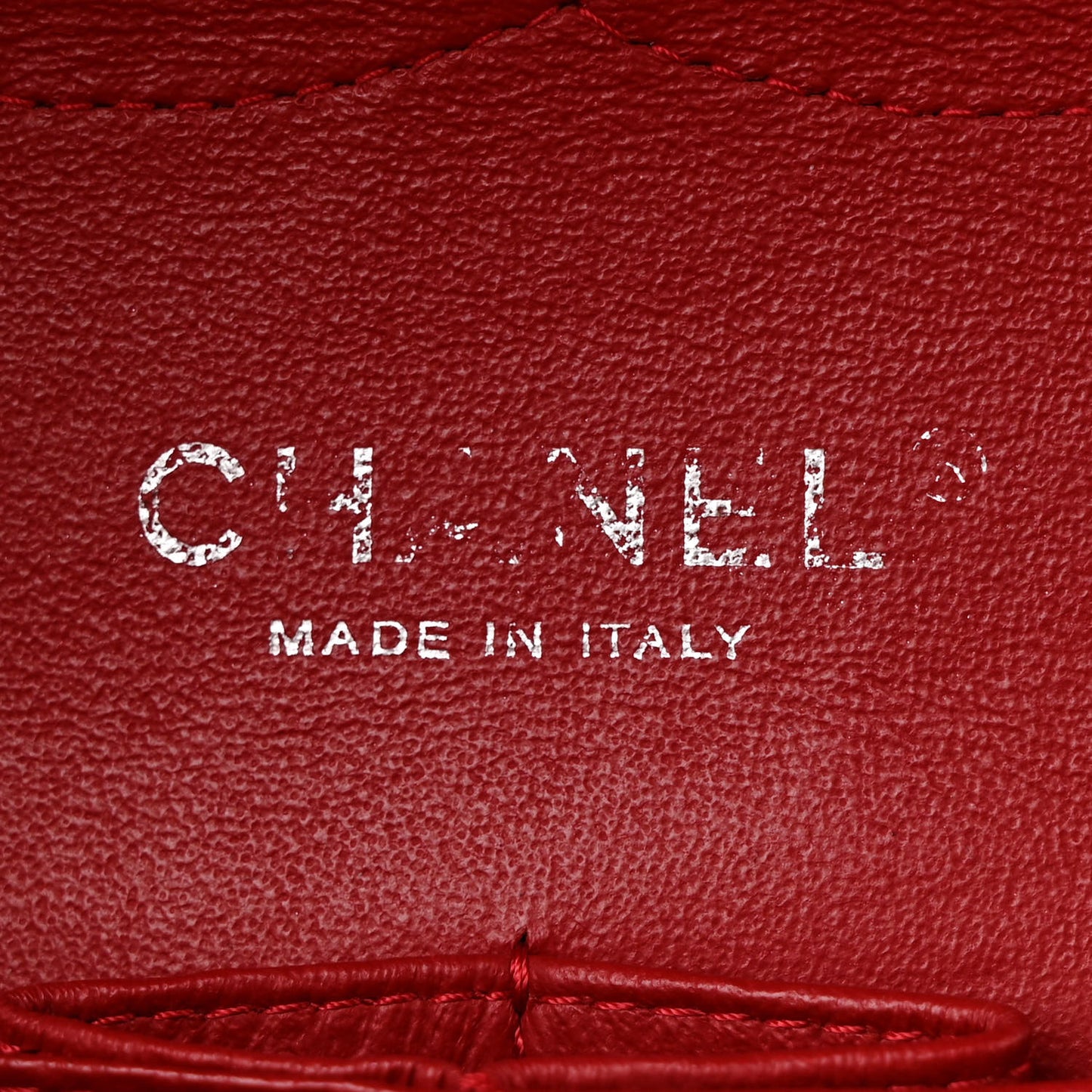 Patent Quilted Jumbo Double Flap Red