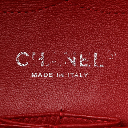 Chanel Patent Quilted Jumbo Double Flap Red 6 of 11