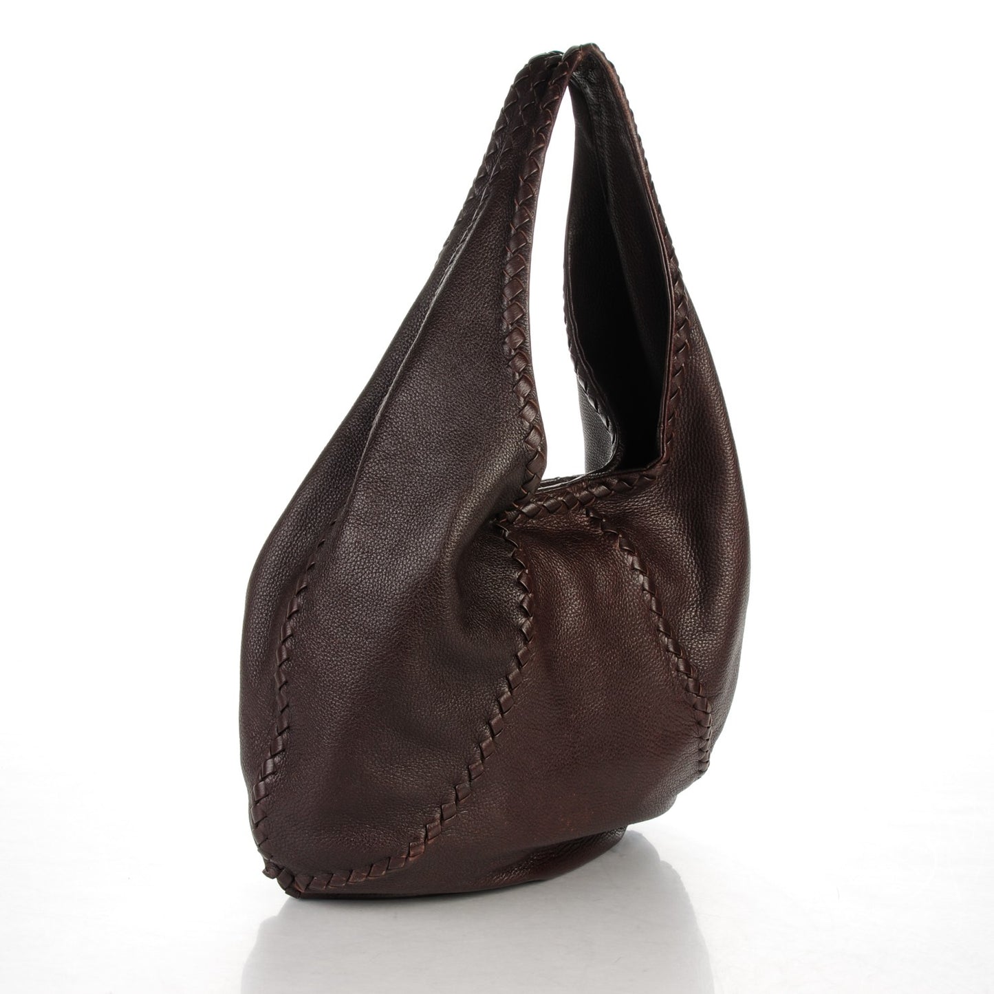 Cervo Deerskin Large Hobo Ebano
