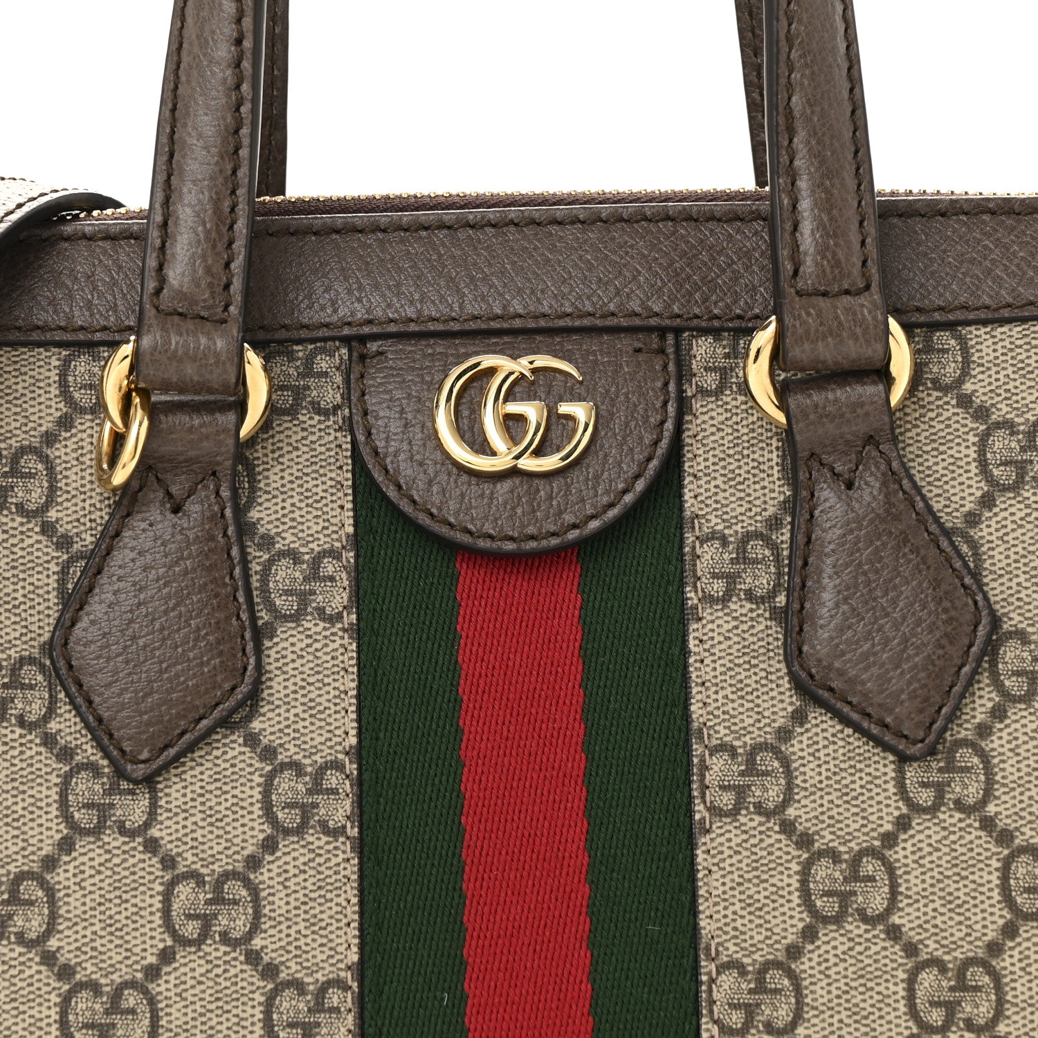 Gucci GG Supreme Monogram Small Ophidia Tote Bag Brown 8 of 13