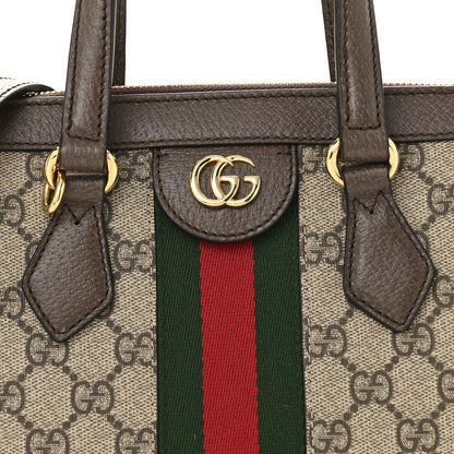 Gucci GG Supreme Monogram Small Ophidia Tote Bag Brown 8 of 13