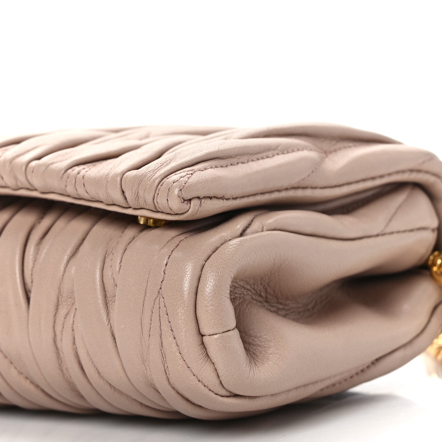 Miu Miu Nappa Matelasse Chain Crossbody Cammeo 9 of 9