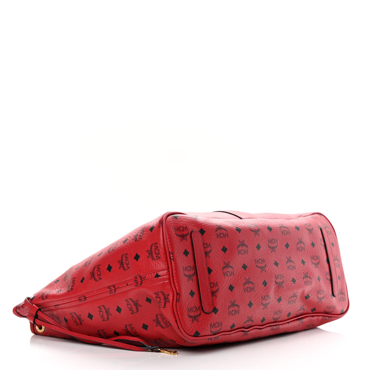 MCM Visetos Large Liz Reversible Shopper Tote Ruby Red 5 of 20