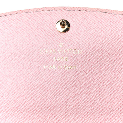 Louis Vuitton Damier Ebene Caissa Wallet Rose Ballerine 6 of 10