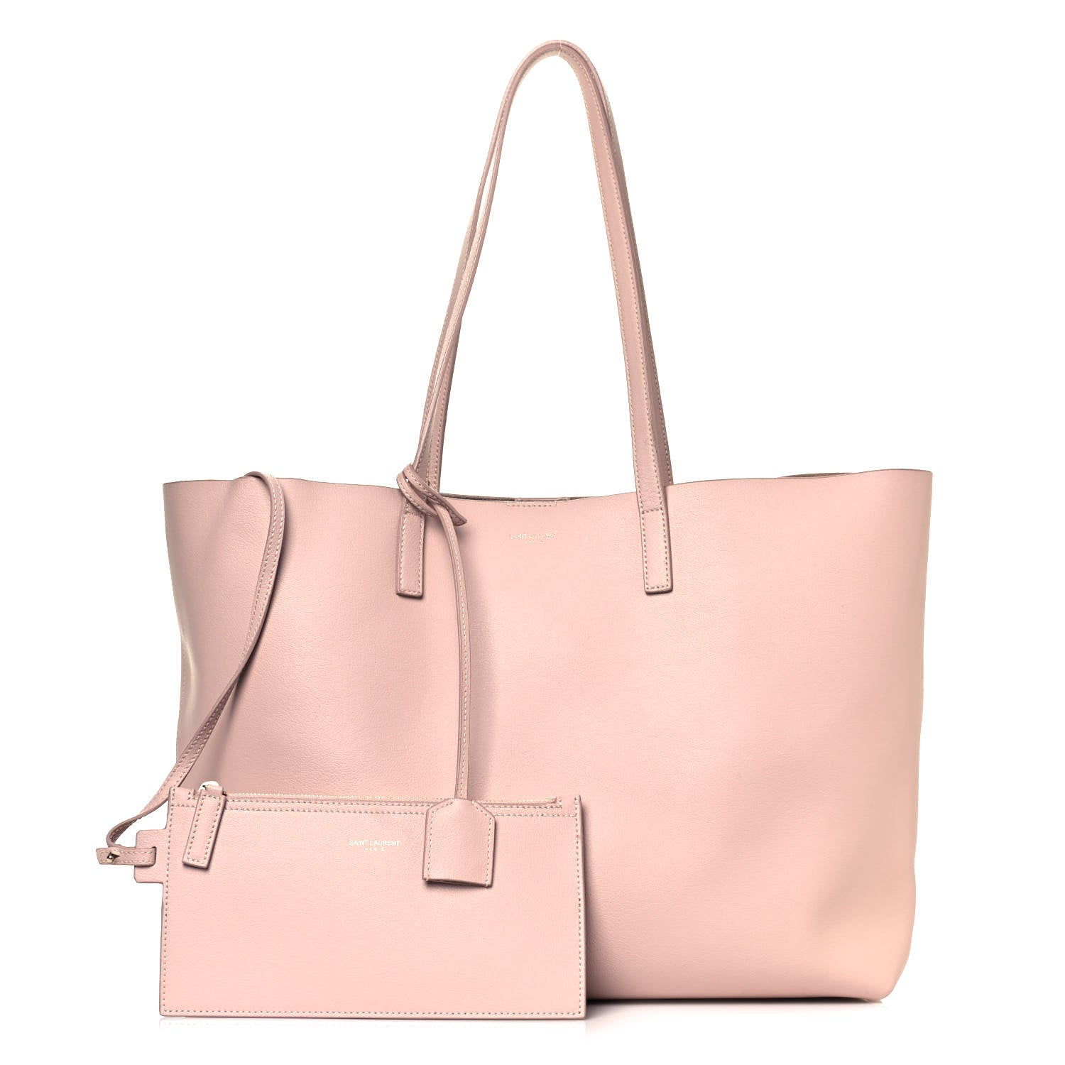 Saint Laurent Calfskin Large Shopping Tote Pale Blush 1 of 14