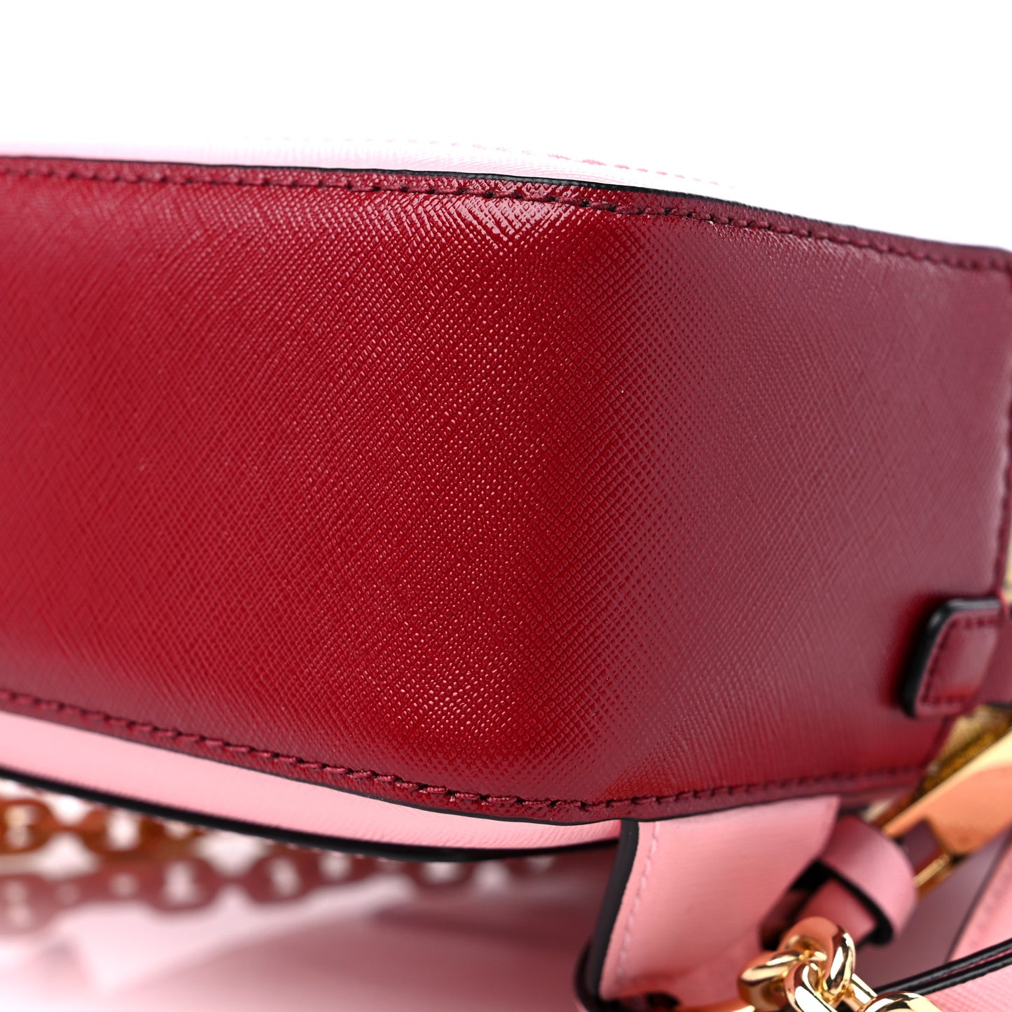 Saffiano Mini Snapshot Backpack Pink Multicolor